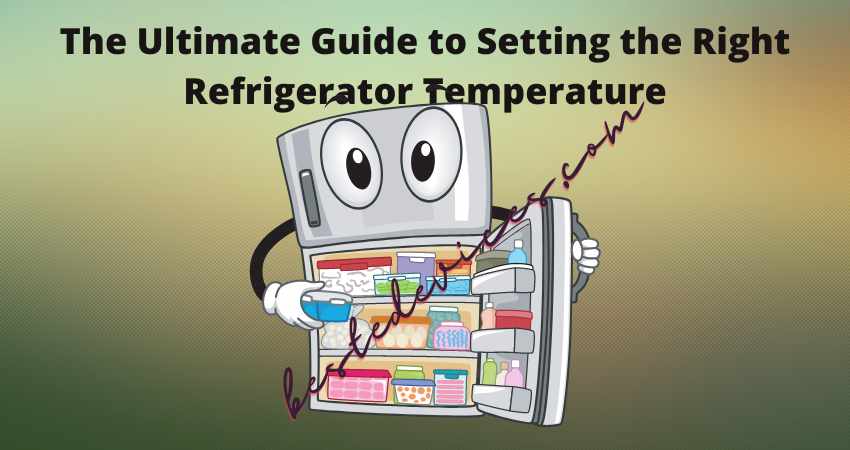 The Ultimate Guide to Setting the Right Refrigerator Temperature