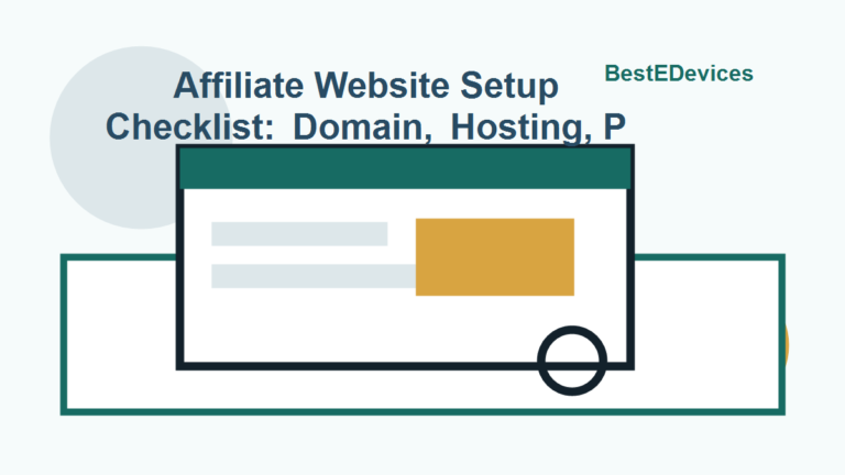 Affiliate Website Setup Checklist: Domain, Hosting, Pages, and SEO