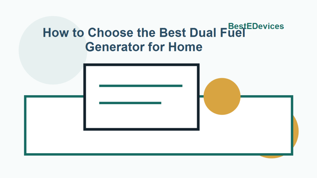 Cartoon illustration for How to Choose the Best Dual Fuel Generator for Home