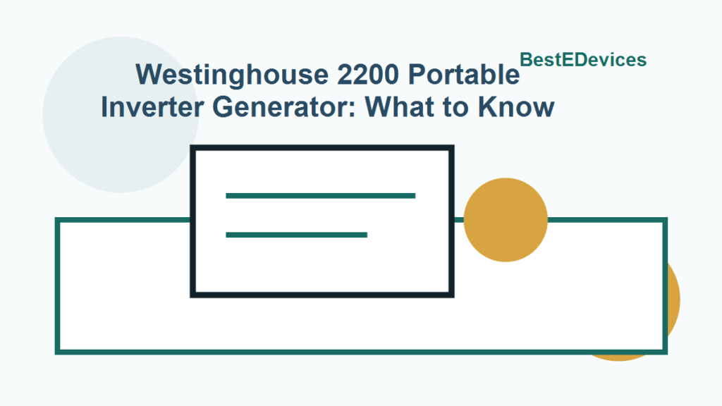 Cartoon illustration for Westinghouse 2200 Portable Inverter Generator: What to Know