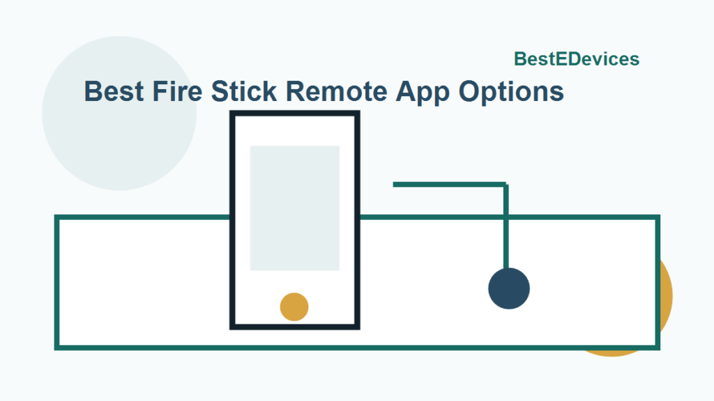 Cartoon illustration for Best Fire Stick Remote App Options