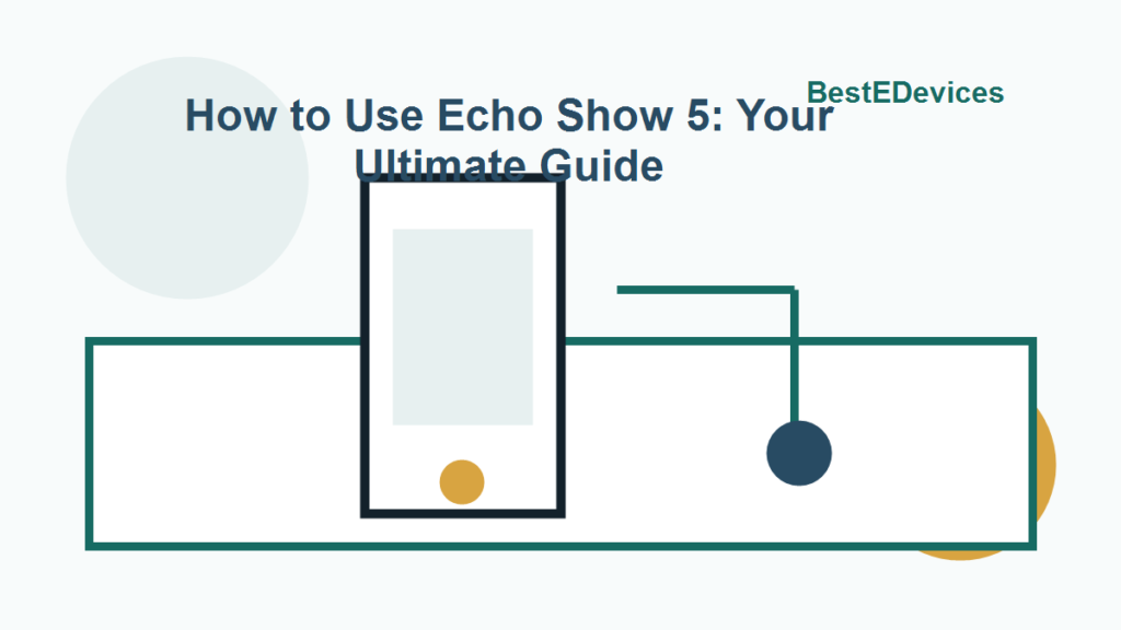 Cartoon illustration for How to Use Echo Show 5: Your Ultimate Guide