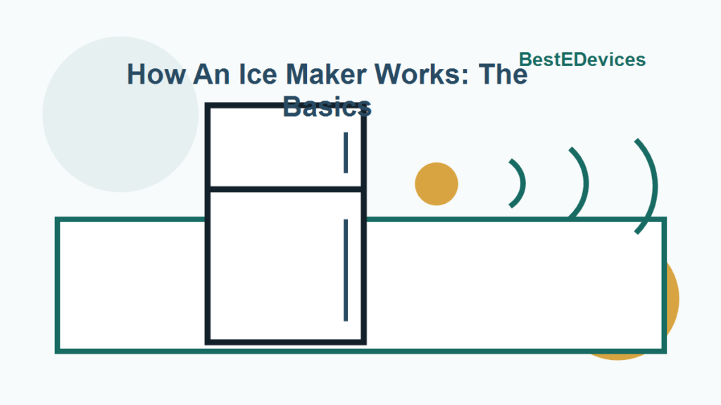 Cartoon illustration for How An Ice Maker Works: The Basics