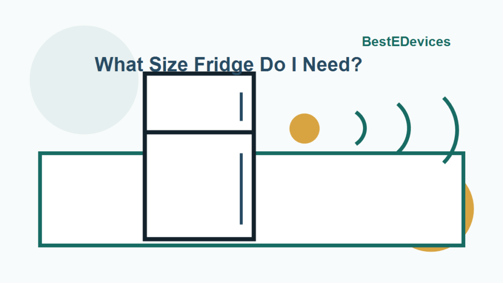 Cartoon illustration for What Size Fridge Do I Need?