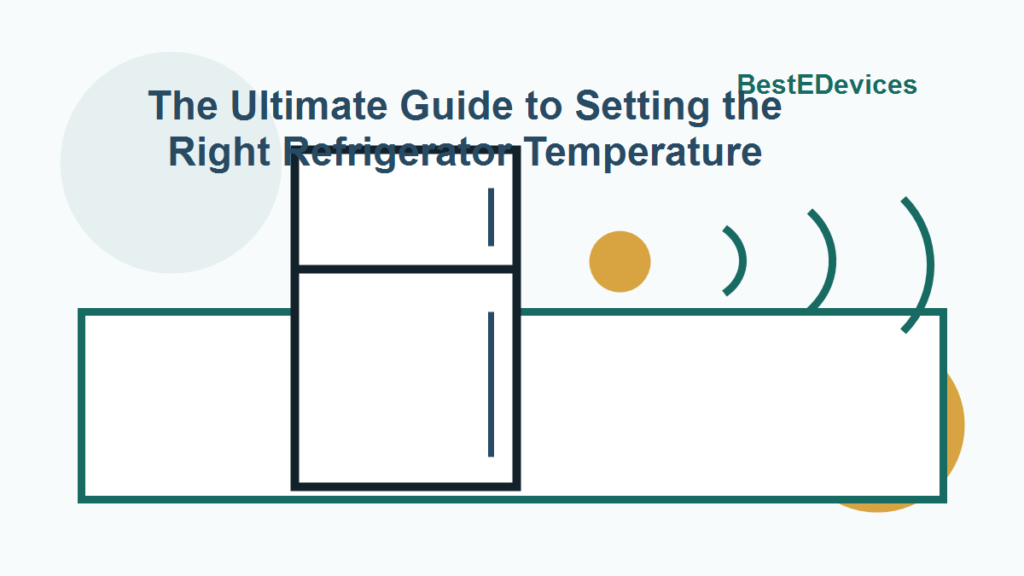 Cartoon illustration for The Ultimate Guide to Setting the Right Refrigerator Temperature