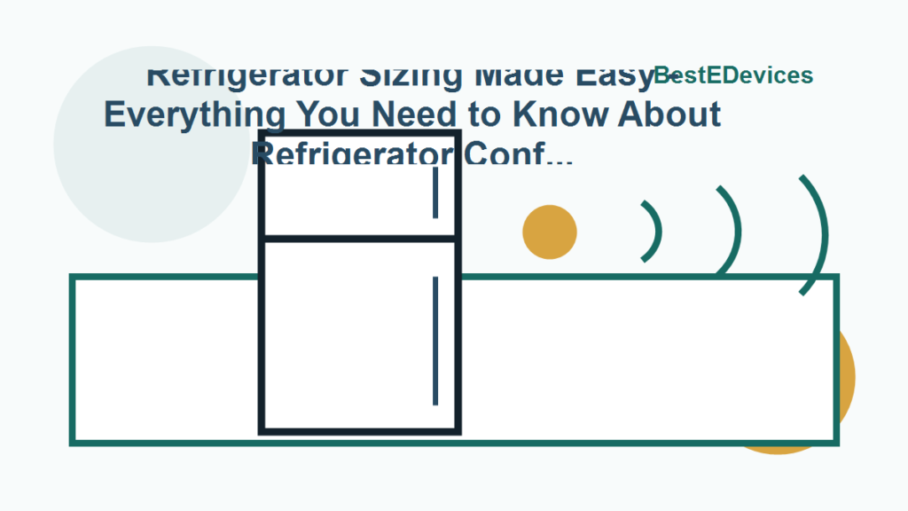 Cartoon illustration for Refrigerator Sizing Made Easy - Everything You Need to Know About Refrigerator Configurations