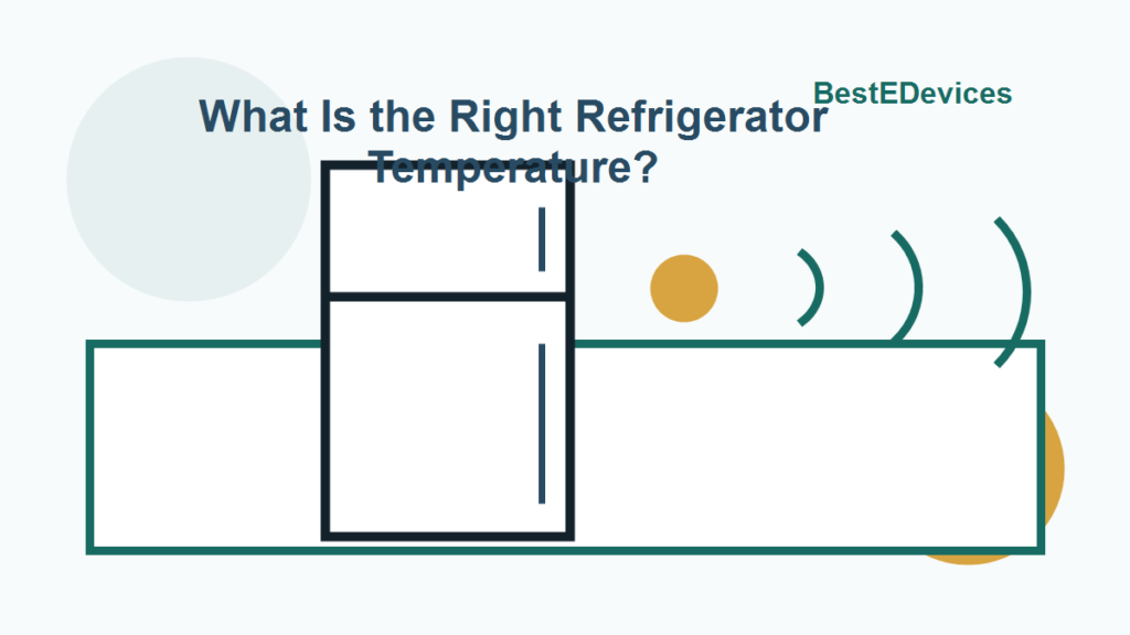 Cartoon illustration for What Is the Right Refrigerator Temperature?
