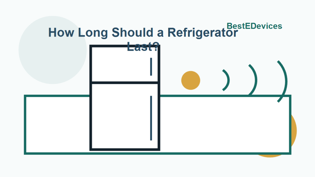 Cartoon illustration for How Long Should a Refrigerator Last?