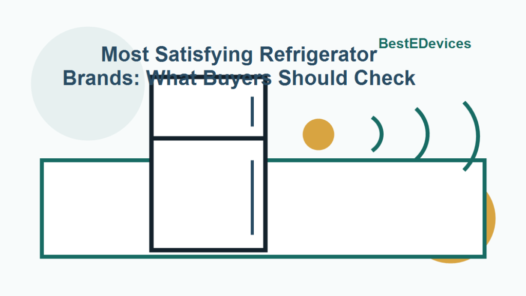Cartoon illustration for Most Satisfying Refrigerator Brands: What Buyers Should Check