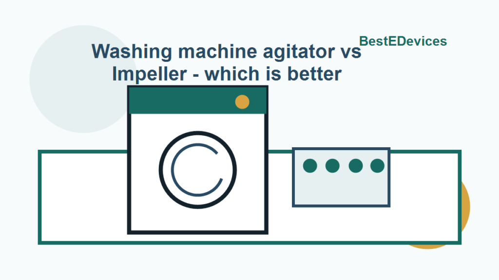 Cartoon illustration for Washing machine agitator vs Impeller - which is better