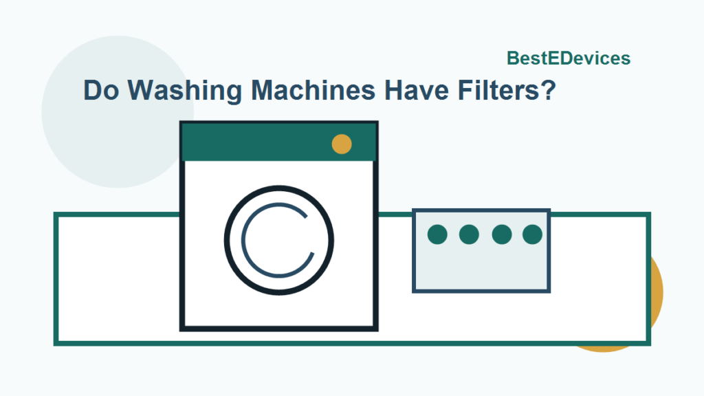 Cartoon illustration for Do Washing Machines Have Filters?