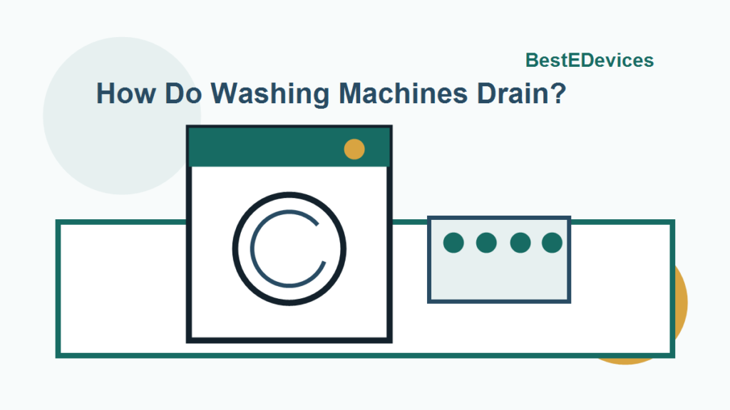 Cartoon illustration for How Do Washing Machines Drain?